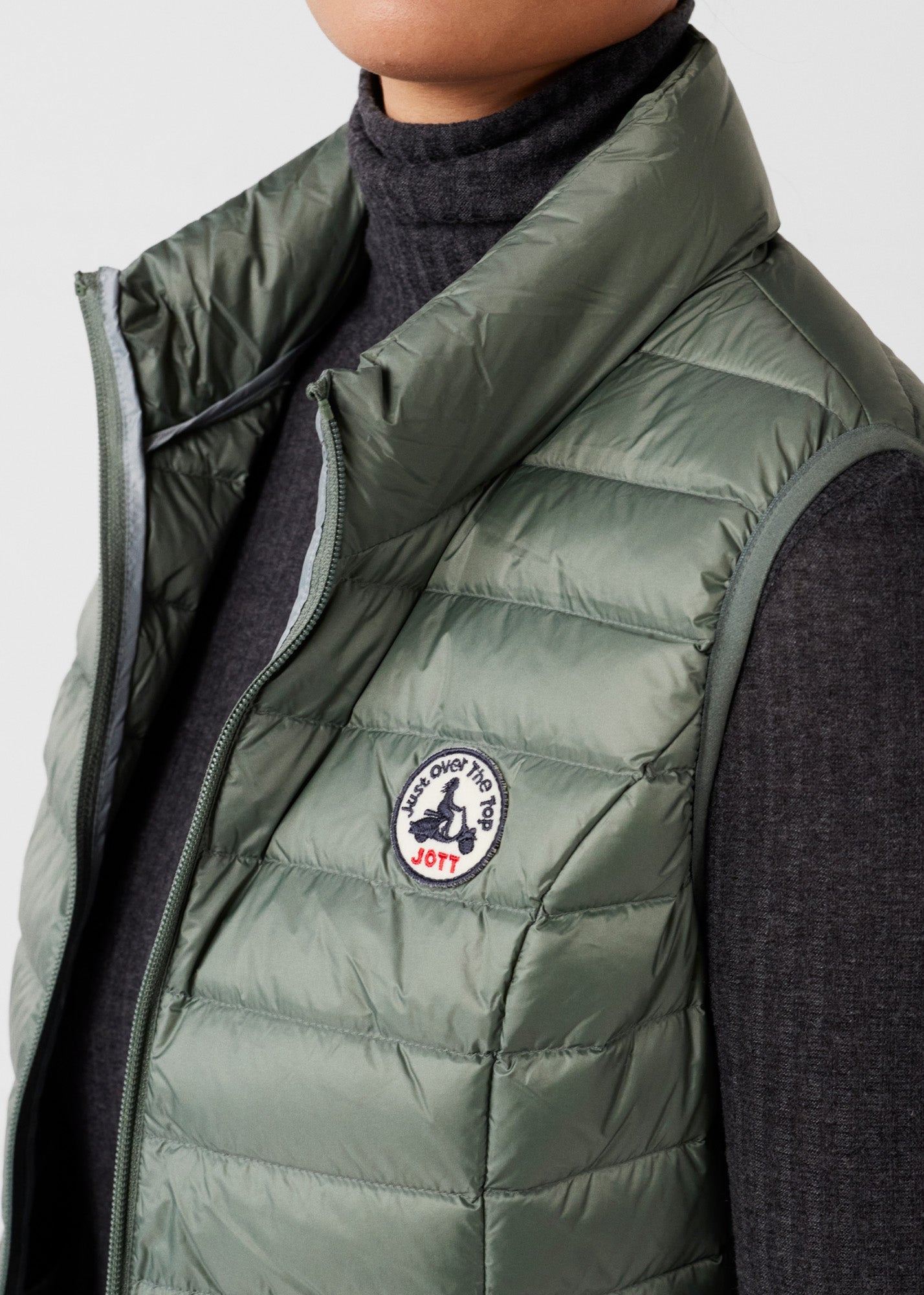 Doudoune légère sans manches Vert sauge Seda